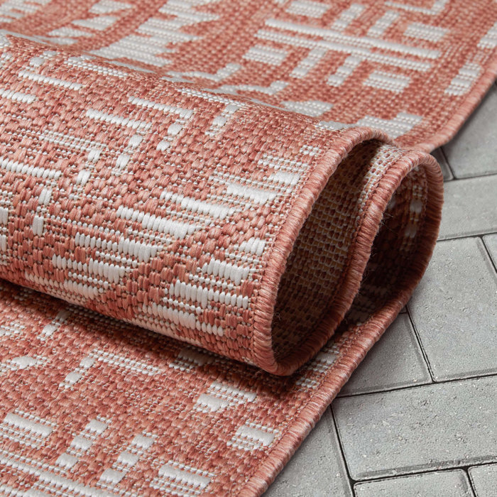 Well Woven Medusa Khalo Geometric FlatWeave Indoor/Outdoor Area Rug